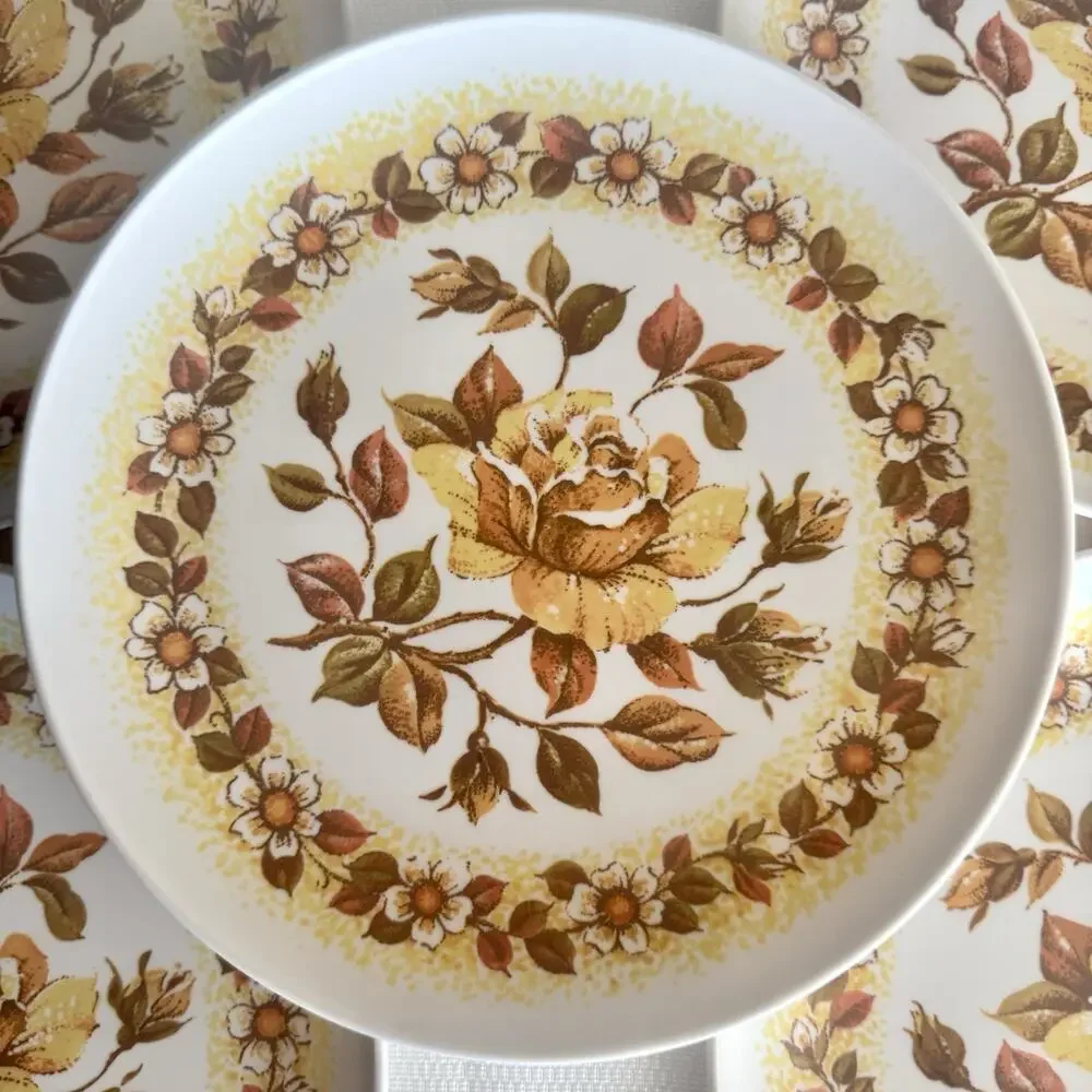Vtg MCM Set of 5 Melamine Plastic 9